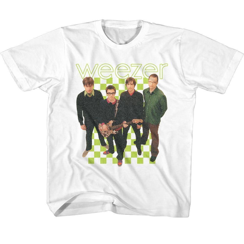 Weezer 2001 Lineup Tee White Youth T Shirt